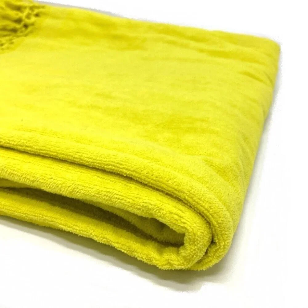 LOEWE fringe Paula's Ibiza Large towel towel cotton yellow